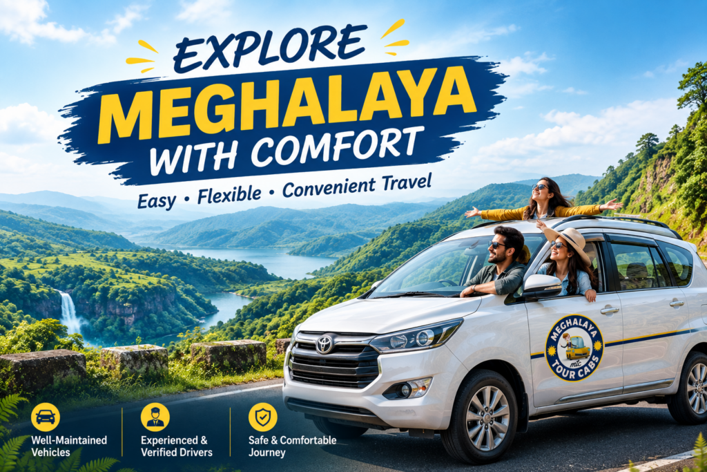 Car rental in Meghalaya for sightseeing