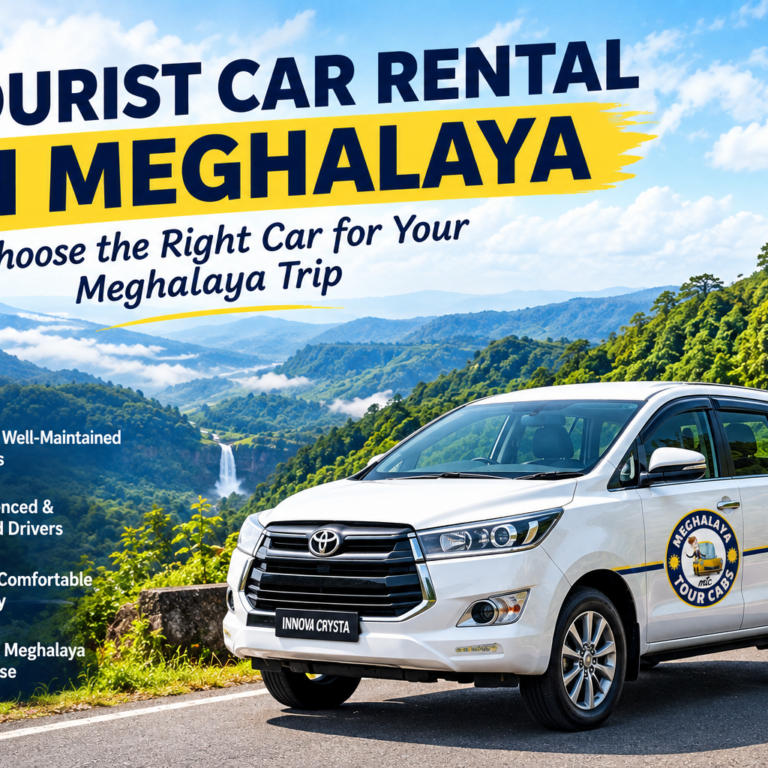 Driver inclusive car rental in Meghalaya