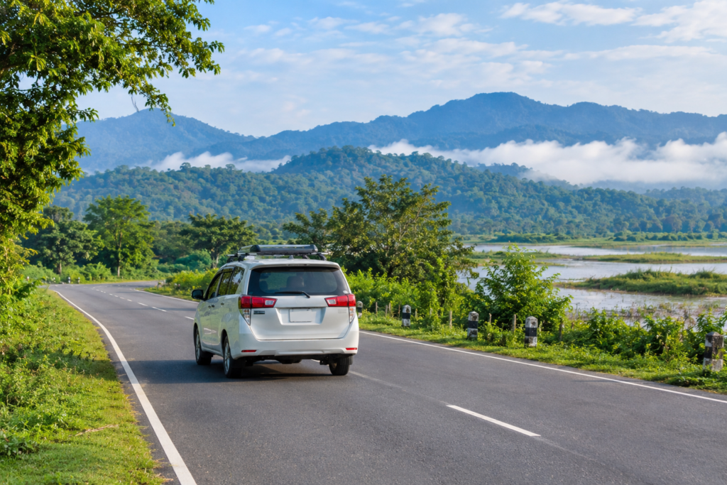 Taxi travelling to Kaziranga National Park Assam